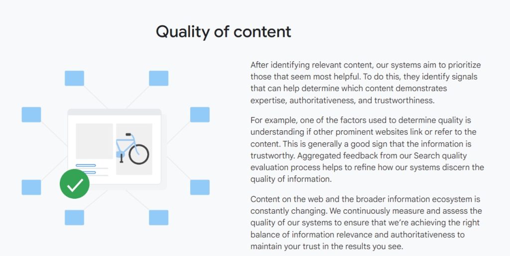 בניית קישורים לקידום בגוגל – האם זה עדיין רלוונטי? 2 מאמר בניית קישורים - ציטוט גוגל httpswww.google.comsearchhowsearchworkshow-search-worksranking-results