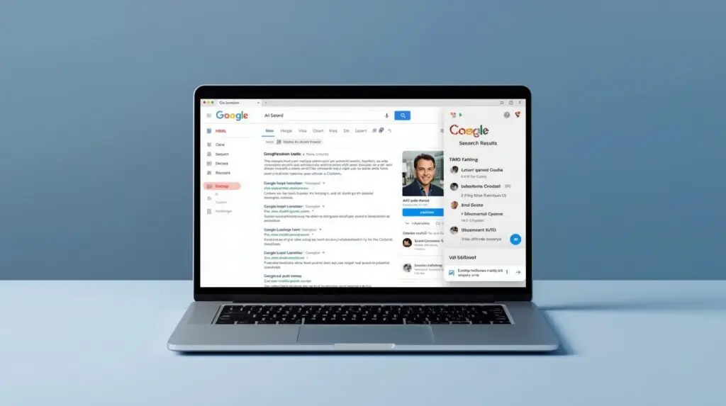 מחקר מילות מפתח AI - אילוסטרציה של חיפוש עם קלוד AI בגוגל