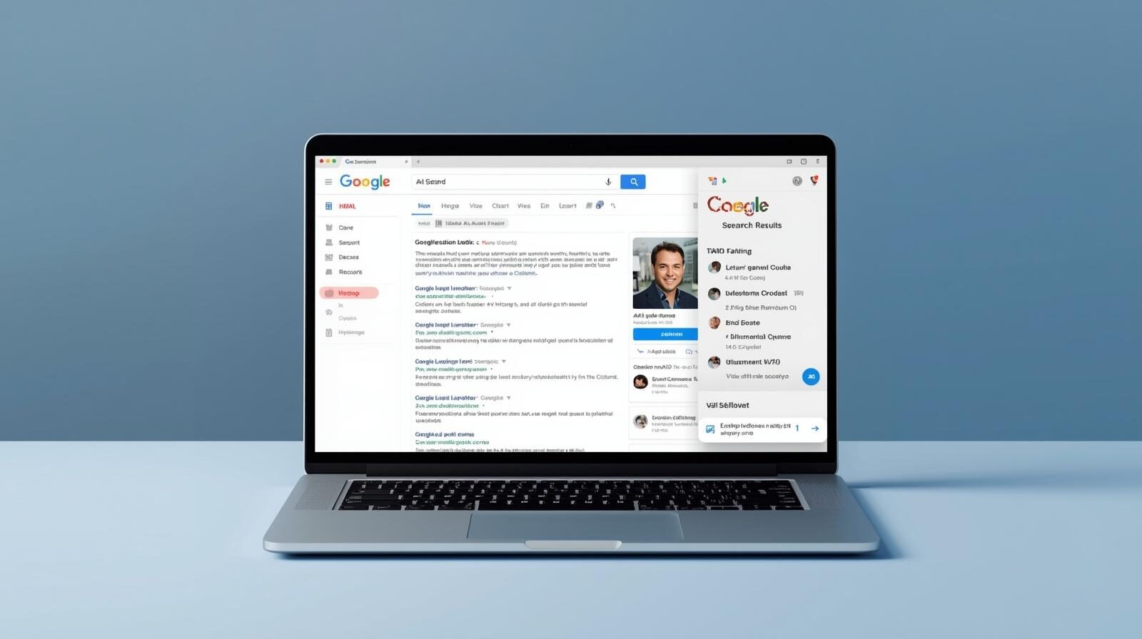 מחקר מילות מפתח AI - אילוסטרציה של חיפוש עם קלוד AI בגוגל